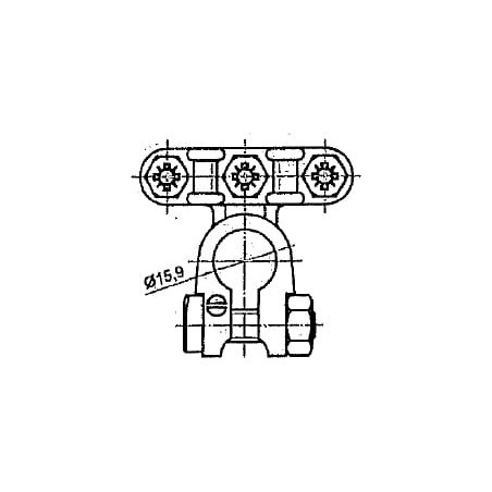 Batterie-Doppelklemme - - BA74D1