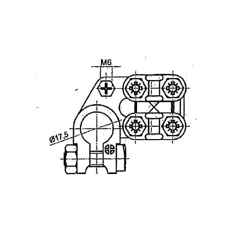 Battery terminal heavy positive 10/35 - BA871