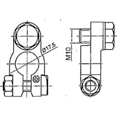 Batterieklemme mit M10-Schraube - BA811