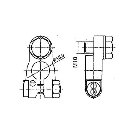 Batterieklemme mit M10-Schraube - BA821