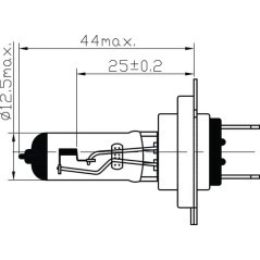 Żarówka H7 24V 70W PX26d Kramp - B2423