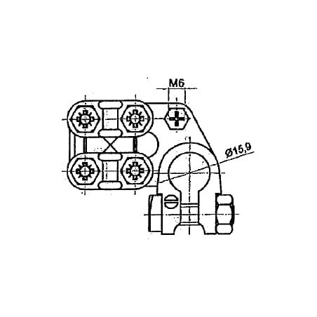 Battery terminal heavy negative 10/35 - BA881