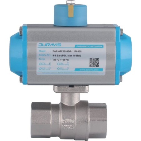 Pneum. ball valve 1 1/4 inch D.A. - BLV032DA