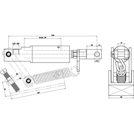 Hydraulischer Bremszylindersatz, 20 - BCB2098
