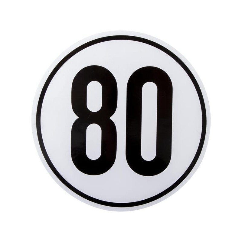Begrenzungsschild 80km - BF80 Begrenzungsschild 80km - BF80