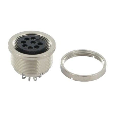 8-Pole Female Chassis Socket - BI68008CF
