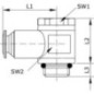 L-push-in fitting 6xM5 - BCS6M5BC