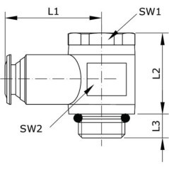 BCS818BC Kramp, Elbow connectors 