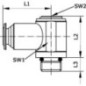 L-push-in fitting 6x1/8 inch - BCS618B