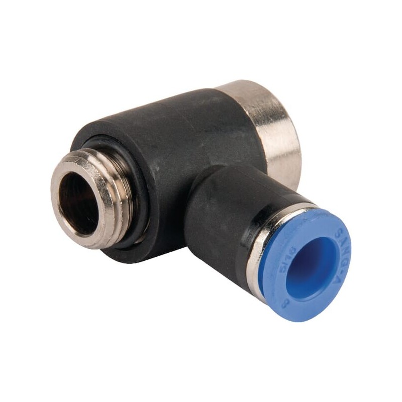L-push-in fitting 8x1/4 inch - BCS814PB