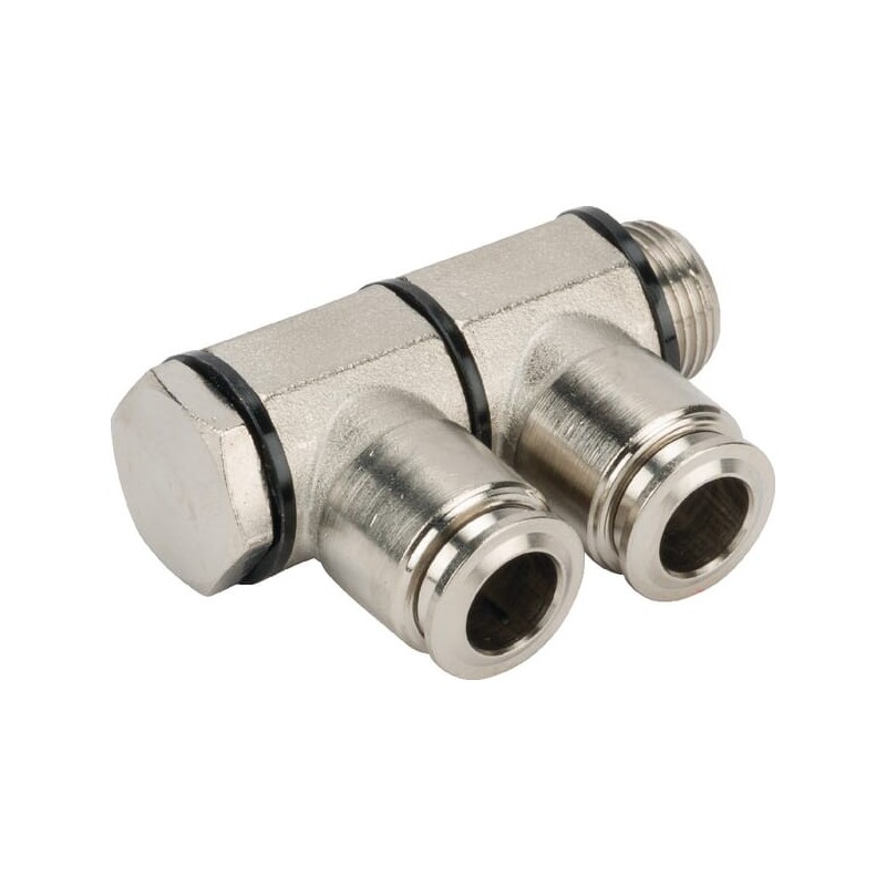 L-push-in fitting 10x3/8 inch - BCS1038BB