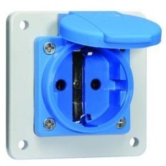 Panel socket 3P 250V 75x75 - B071105