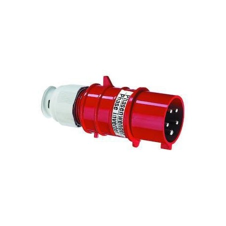 Wtyczka odbiornikowa maszynowa CEE ze zwrotnicą faz 32A 5P 400V IP44 - B002603