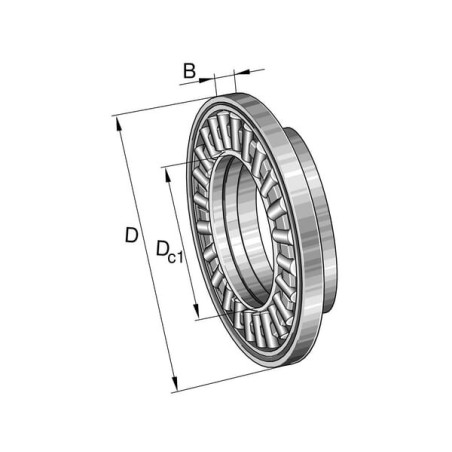 Axial-Nadellager - AXW25
