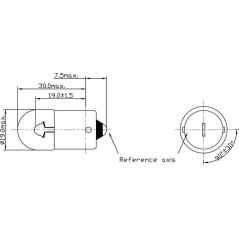 Żarówka G18 1/2 12V 10W BA15s Kramp - B1205
