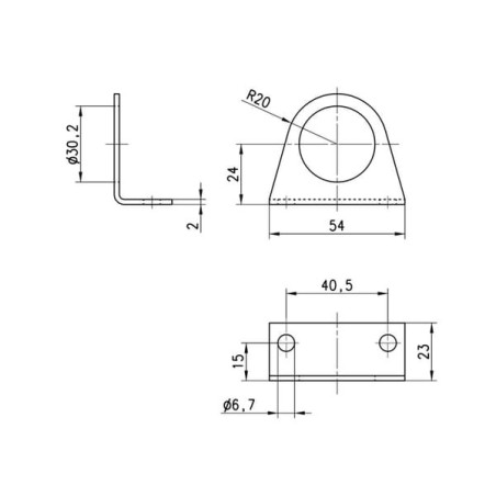 Wspornik mocujący - C114ST
