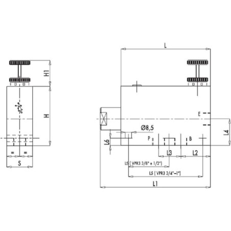 Regulator przepływu VPR3, G1 cali - C056V1090
