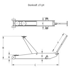 Trolley jack 8T - C8THC