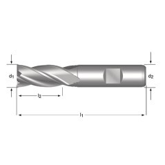 Frezarka C247 HSS-E 10,0mm - C247100