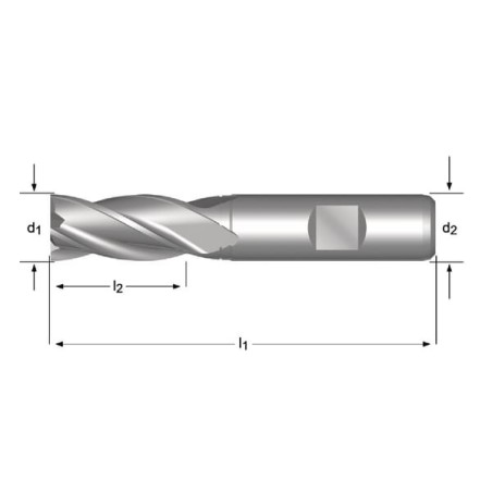 Frezarka C247 HSS-E 10,0mm - C247100