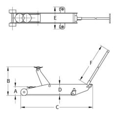 Rangier-Wagenheber 2 t Compac - C2TC
