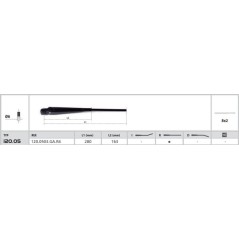 Wiper arm 280 mm - CA30280