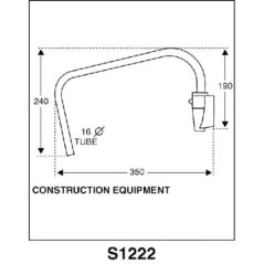 CA3001222 Ashtree Glass, Mirror Arms 