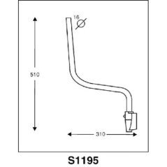 CA3001195 Ashtree Glass, Mirror Arms 