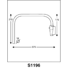 CA3001196 Ashtree Glass, Mirror Arms 