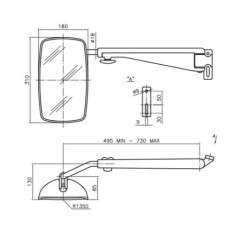 CA6421000 SMAT NORD, Mirrors and mirror assemblies 