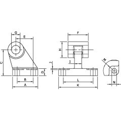 Clevis foot - CF63PN