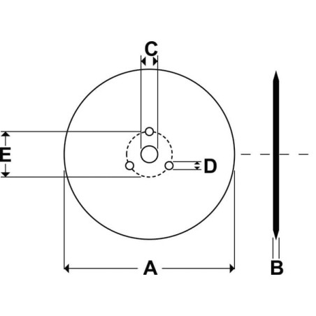 Tarcza talerzowa 450 mm - CD4502