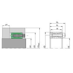 Sit-lock 1 element 55/85 - CAL1F5585