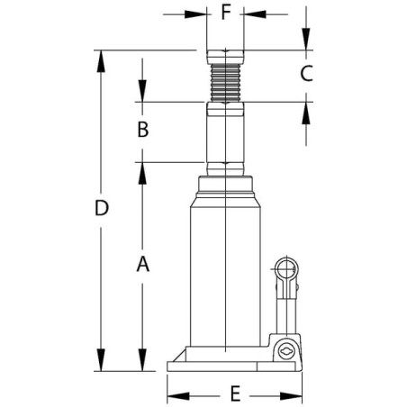Hydrauliczny podnośnik samochodowy Compac, 10 t - CBJ10G2