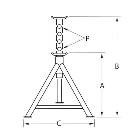 Unterstellbock 5 Tonnen - CAX5G2