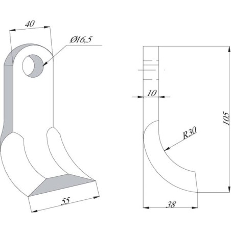 Flail balde Pegoraro - CK1280
