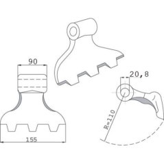 Hammer flail Nobili - CK4370