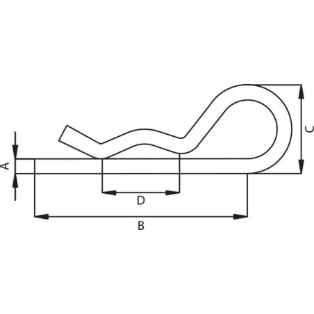 Zawleczka Beta pojedyncza 6 mm Kramp - CL6ELKR