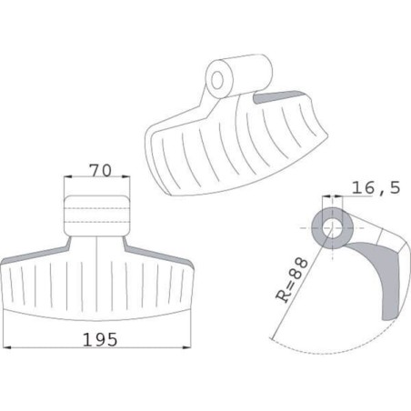 Hammer flail Aedes - CK0800