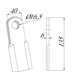 Nóż bijaka Sicma - CK5460