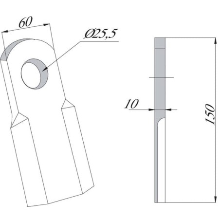 Nóż bijakowy Agrimaster - CK1110
