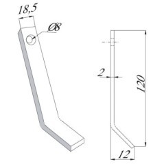 Flail balde Agria - CK2153