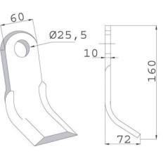 CK5920 Unbranded, Hammer mill knives 