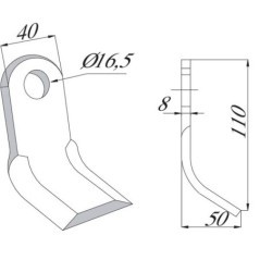 CK5510 Unbranded, Hammer mill knives 