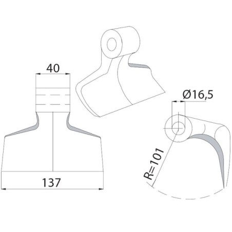Hammer flail heavy Berti - CK0950