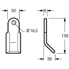 Flail balde Humus - CK3010