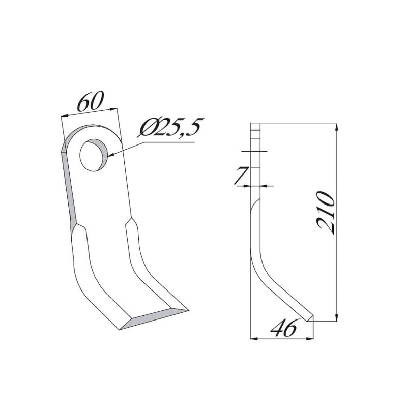 Flail blade Seko - CK5250