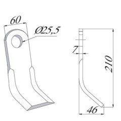 CK5250 Unbranded, Hammer mill knives 