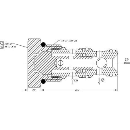 Shuttle valve CP120-4-B-00 - CP1204B00