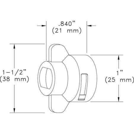 Nozzle cap for Hardi Brown 8 mm - CP233077CE